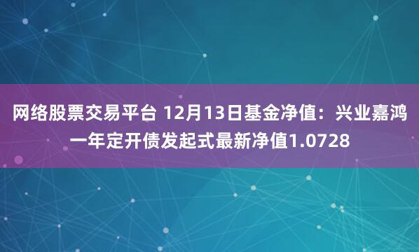 网络股票交易平台 12月13日基金净值：兴业嘉鸿一年定开债发起式最新净值1.0728